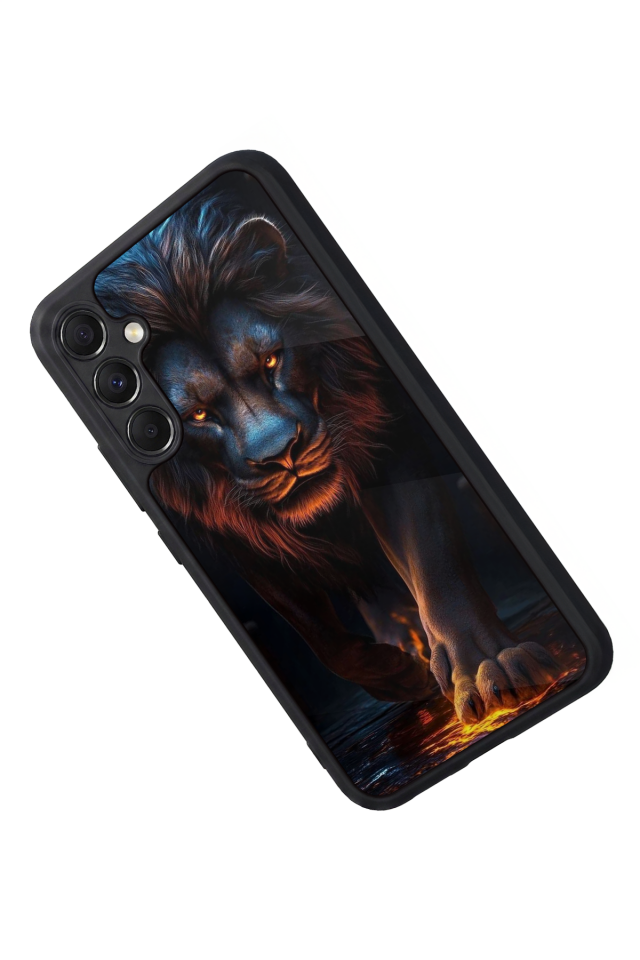 Samsung Galaxy A34 Uyumlu Aslan Tasarımlı Glossy Premium Kılıf