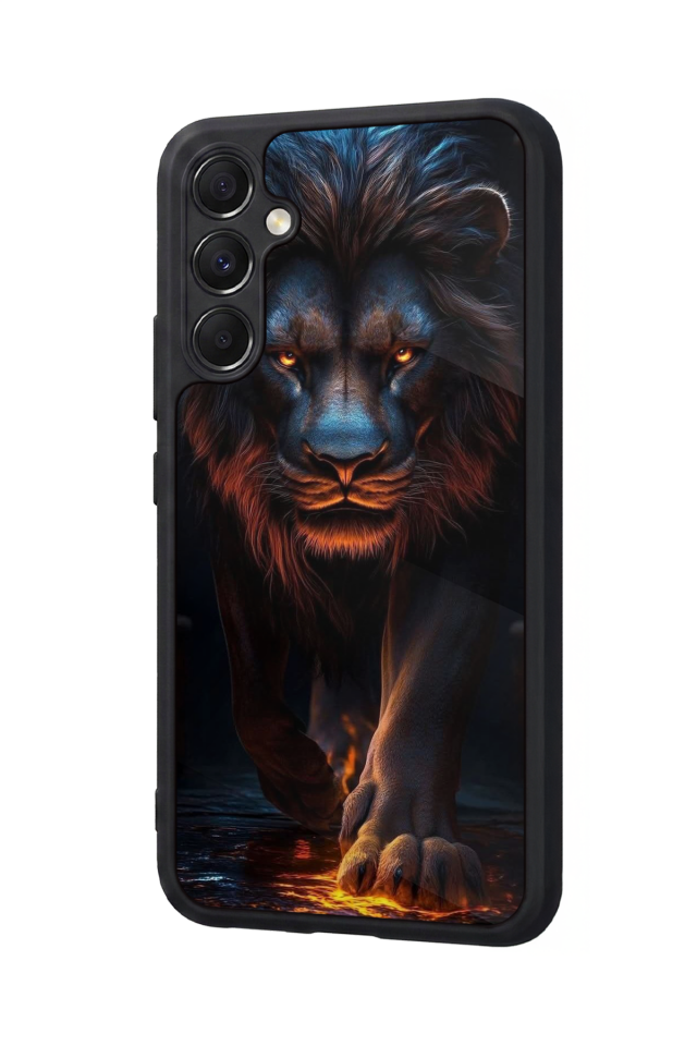 Samsung Galaxy A34 Uyumlu Aslan Tasarımlı Glossy Premium Kılıf