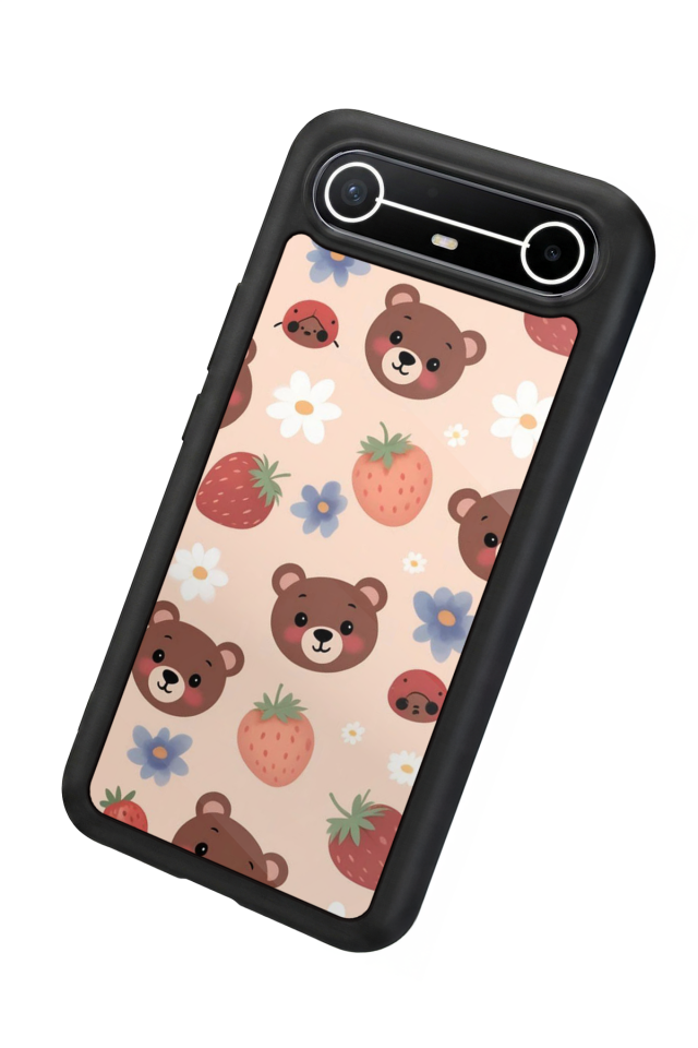 Tecno Spark Slim 5G Uyumlu Ayı Tasarımlı Glossy Premium Kılıf