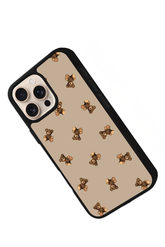 iPhone 16 Pro Max Uyumlu Ayı Tasarımlı Glossy Premium Kılıf