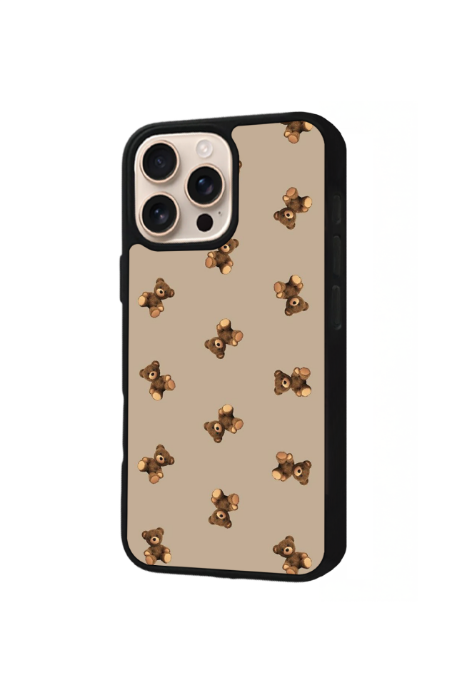 iPhone 16 Pro Max Uyumlu Ayı Tasarımlı Glossy Premium Kılıf