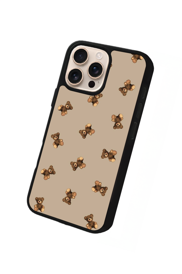 iPhone 16 Pro Max Uyumlu Ayı Tasarımlı Glossy Premium Kılıf