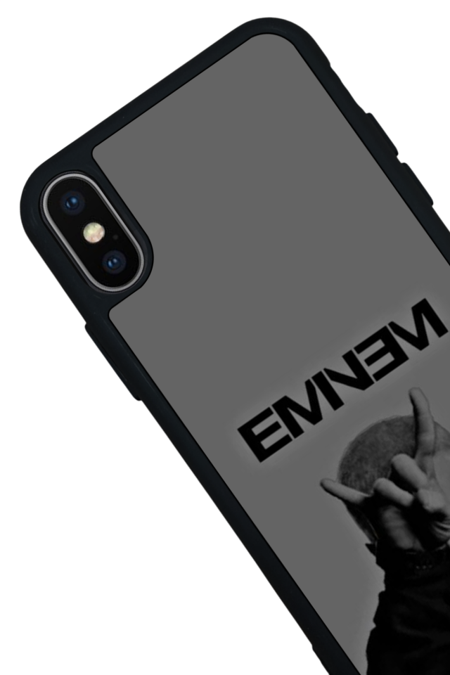 iPhone XS Max Uyumlu Eminem Tasarımlı Glossy Premium Kılıf