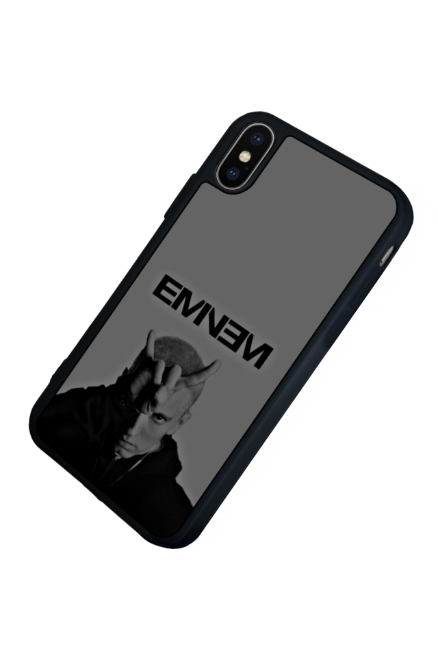 iPhone XS Max Uyumlu Eminem Tasarımlı Glossy Premium Kılıf