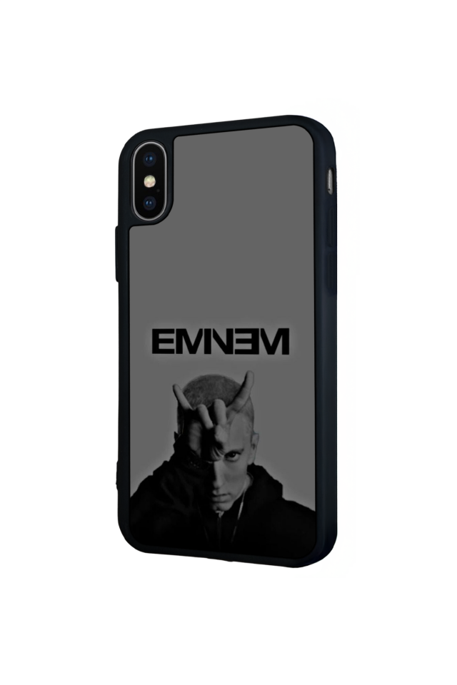 iPhone XS Max Uyumlu Eminem Tasarımlı Glossy Premium Kılıf