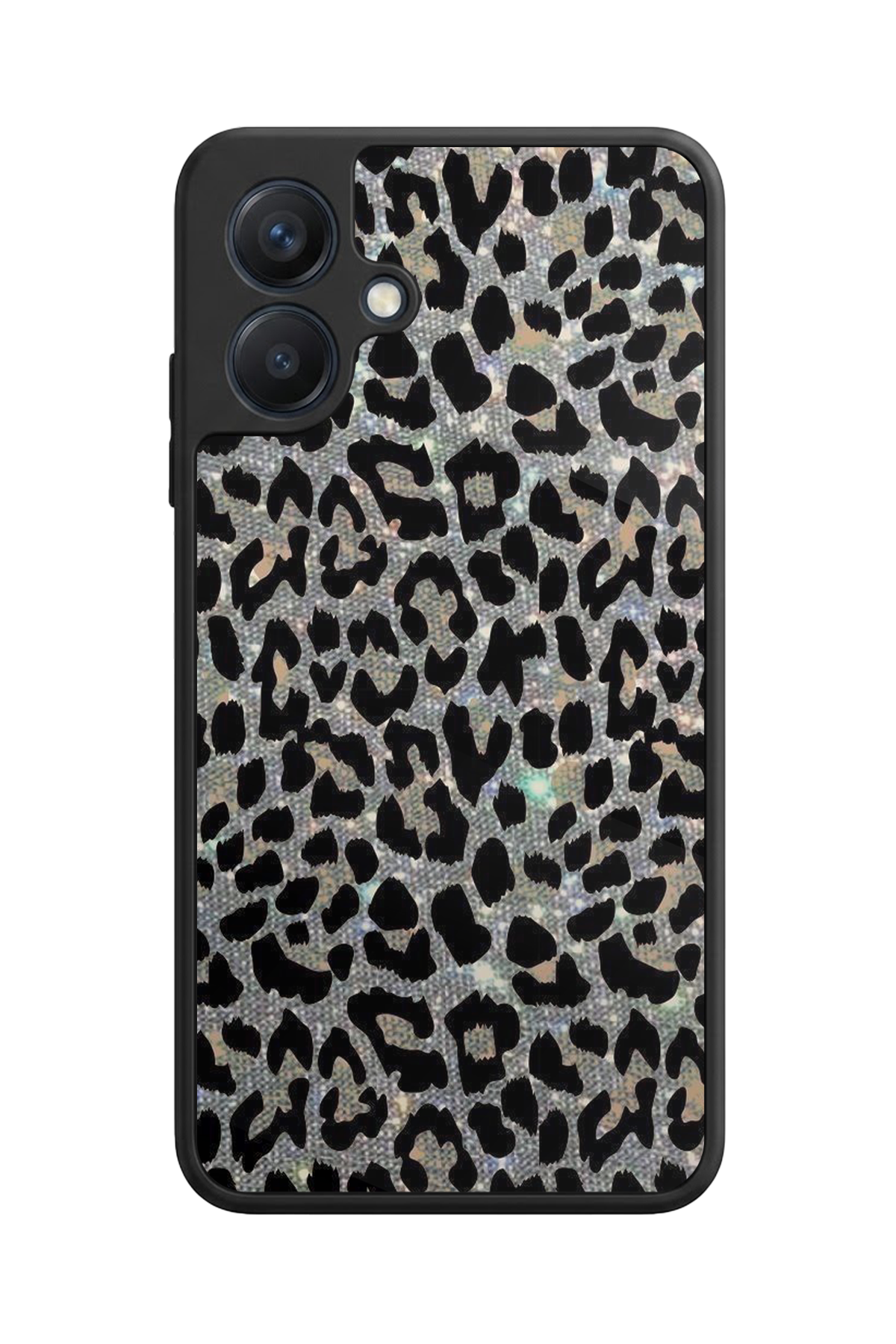 Samsung Galaxy A07 Uyumlu Hologram Leopar Tasarımlı Glossy Premium Kılıf