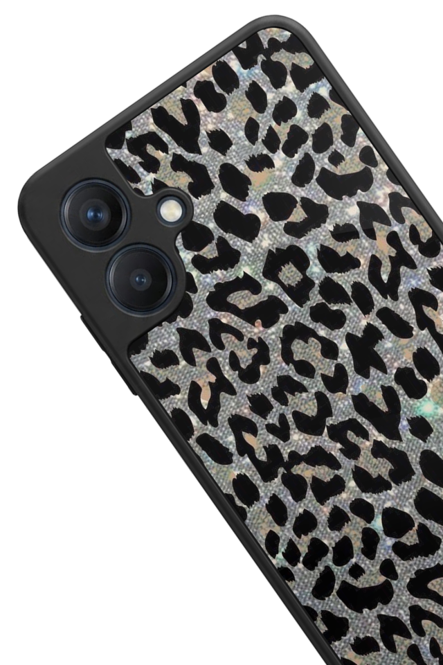 Samsung Galaxy A07 Uyumlu Hologram Leopar Tasarımlı Glossy Premium Kılıf
