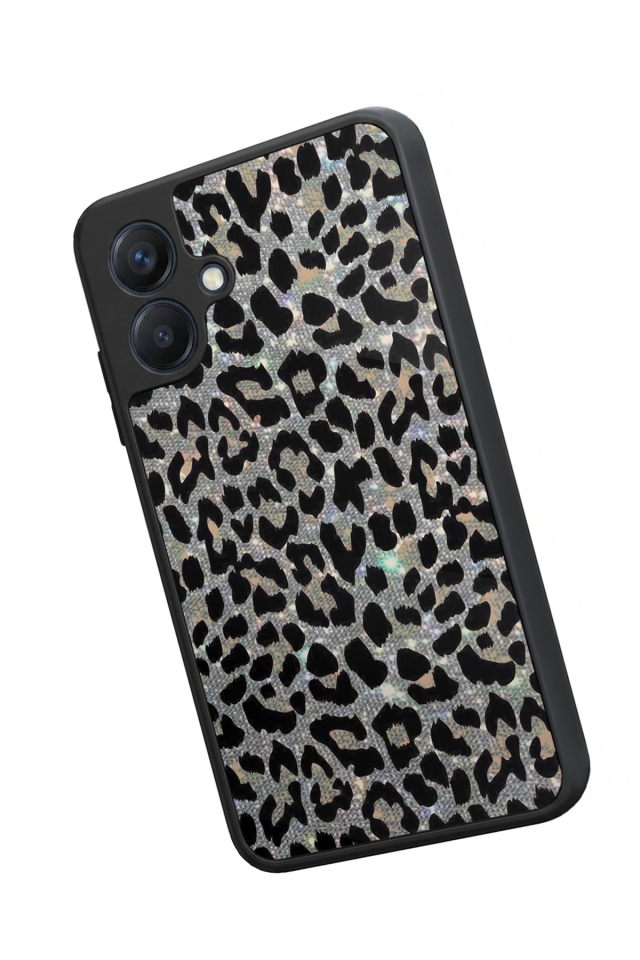 Samsung Galaxy A07 Uyumlu Hologram Leopar Tasarımlı Glossy Premium Kılıf