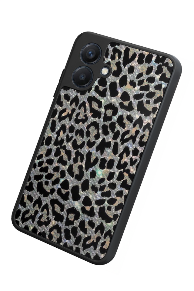 Samsung Galaxy A07 Uyumlu Hologram Leopar Tasarımlı Glossy Premium Kılıf