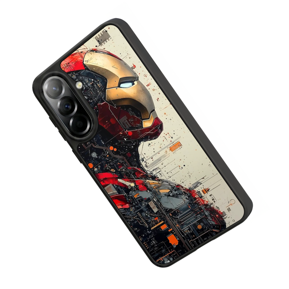 Samsung Galaxy A57 Uyumlu  Iron Man ( Demir Adam ) Tasarımlı Glossy Premium Kılıf