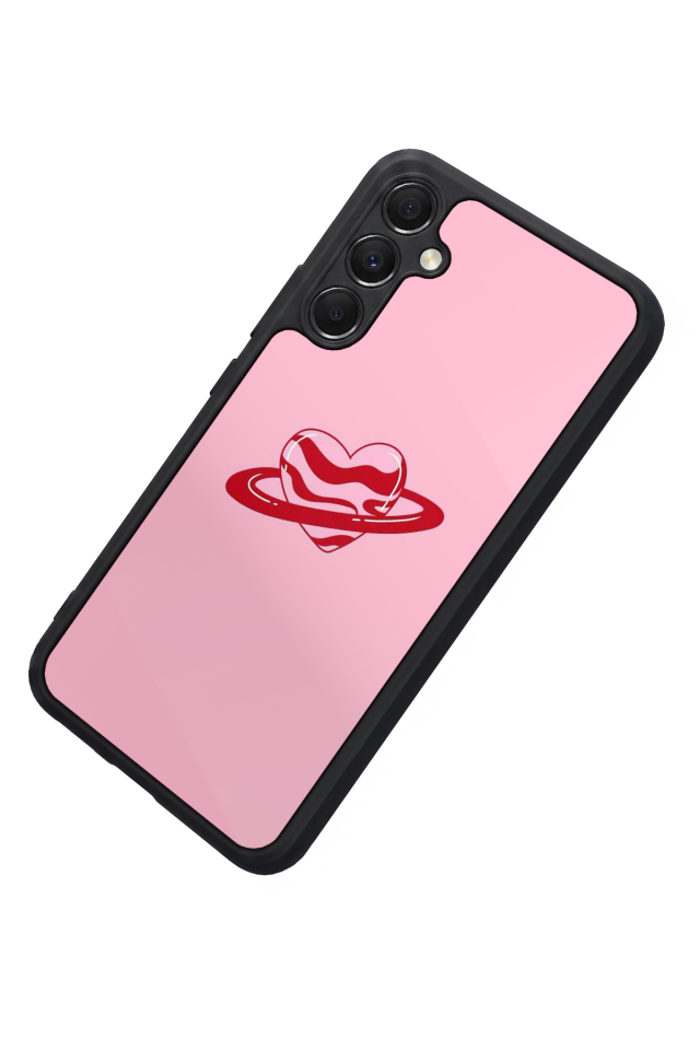 Samsung Galaxy M34 Uyumlu Kalp Love Tasarımlı Glossy Premium Kılıf
