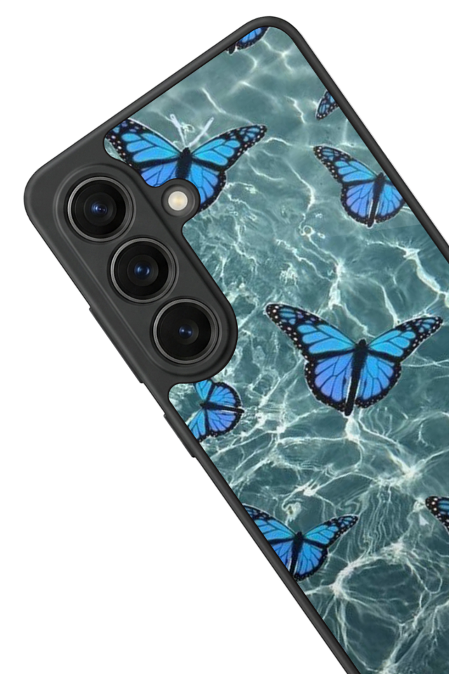 Samsung Galaxy S26 Uyumlu Kelebek Tasarımlı Glossy Premium Kılıf