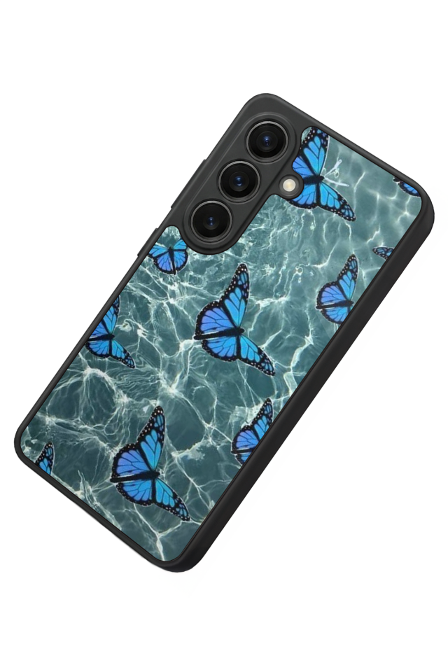 Samsung Galaxy S26 Uyumlu Kelebek Tasarımlı Glossy Premium Kılıf
