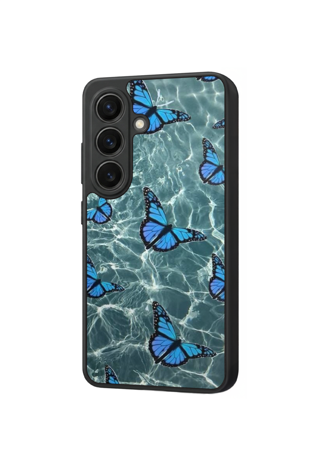 Samsung Galaxy S26 Uyumlu Kelebek Tasarımlı Glossy Premium Kılıf