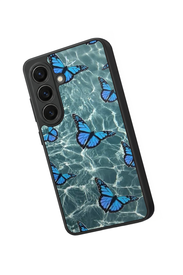 Samsung Galaxy S26 Uyumlu Kelebek Tasarımlı Glossy Premium Kılıf