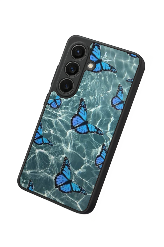 Samsung Galaxy S26 Uyumlu Kelebek Tasarımlı Glossy Premium Kılıf