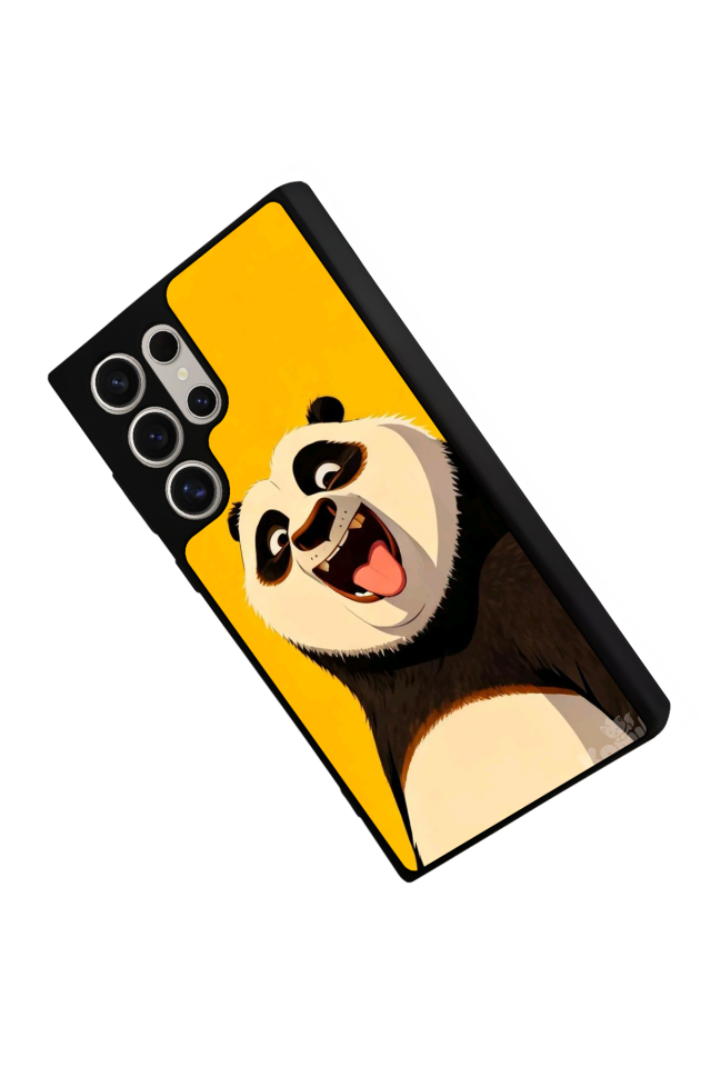Samsung Galaxy S22 Ultra Uyumlu Kung Fu Panda Tasarımlı Glossy Premium Kılıf