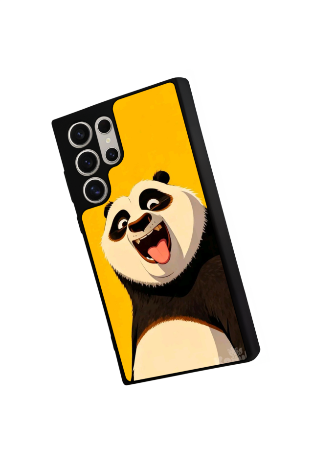 Samsung Galaxy S22 Ultra Uyumlu Kung Fu Panda Tasarımlı Glossy Premium Kılıf