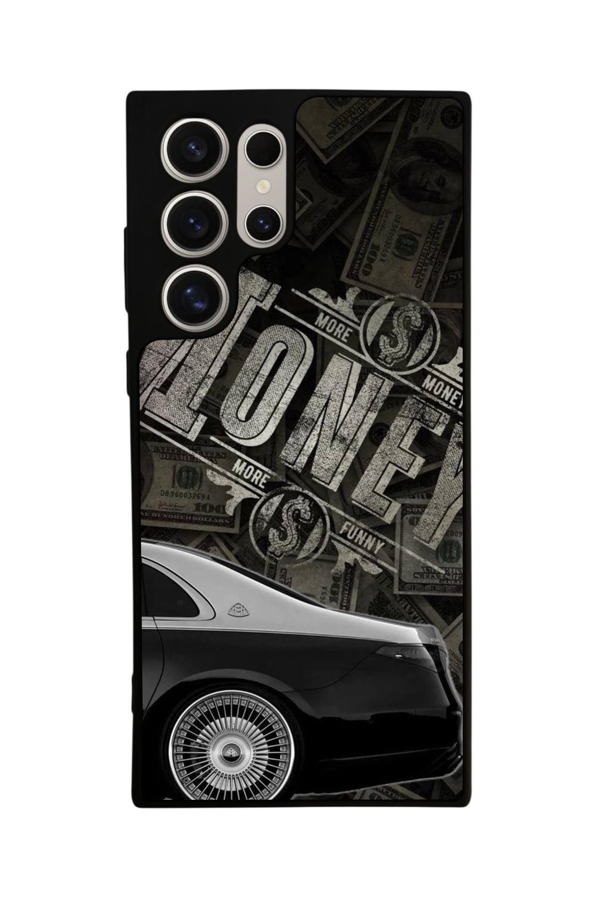 Samsung Galaxy S23 Ultra Uyumlu Money Para Tasarımlı Glossy Premium Kılıf