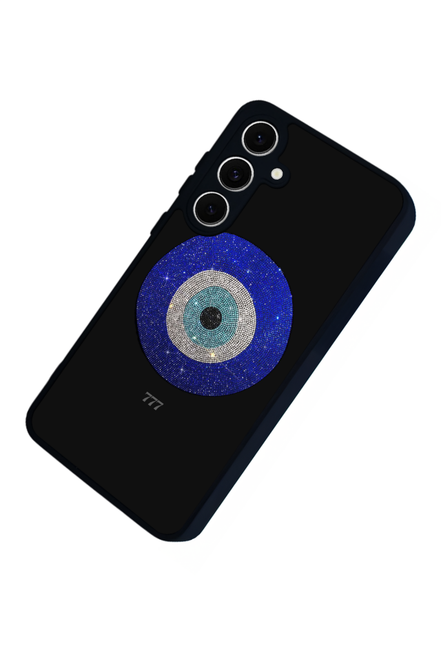 Samsung Galaxy S24 FE Uyumlu Nazar Tasarımlı Glossy Premium Kılıf