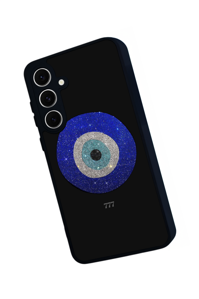 Samsung Galaxy S24 FE Uyumlu Nazar Tasarımlı Glossy Premium Kılıf