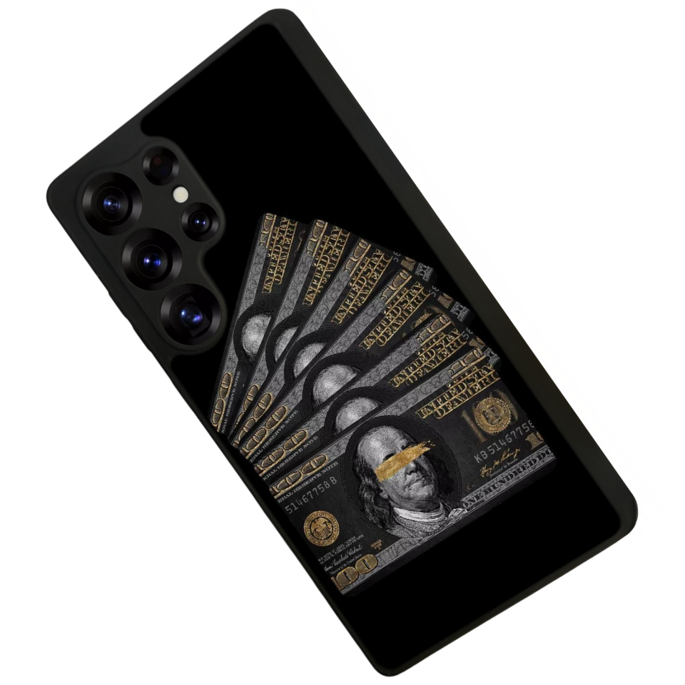 Samsung Galaxy S25 Ultra Uyumlu Para Tasarımlı Glossy Premium Kılıf