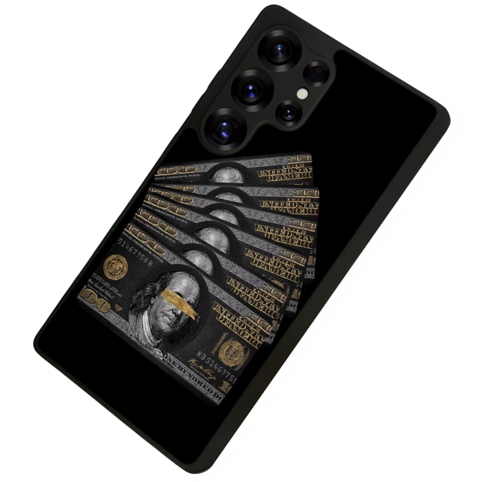 Samsung Galaxy S25 Ultra Uyumlu Para Tasarımlı Glossy Premium Kılıf
