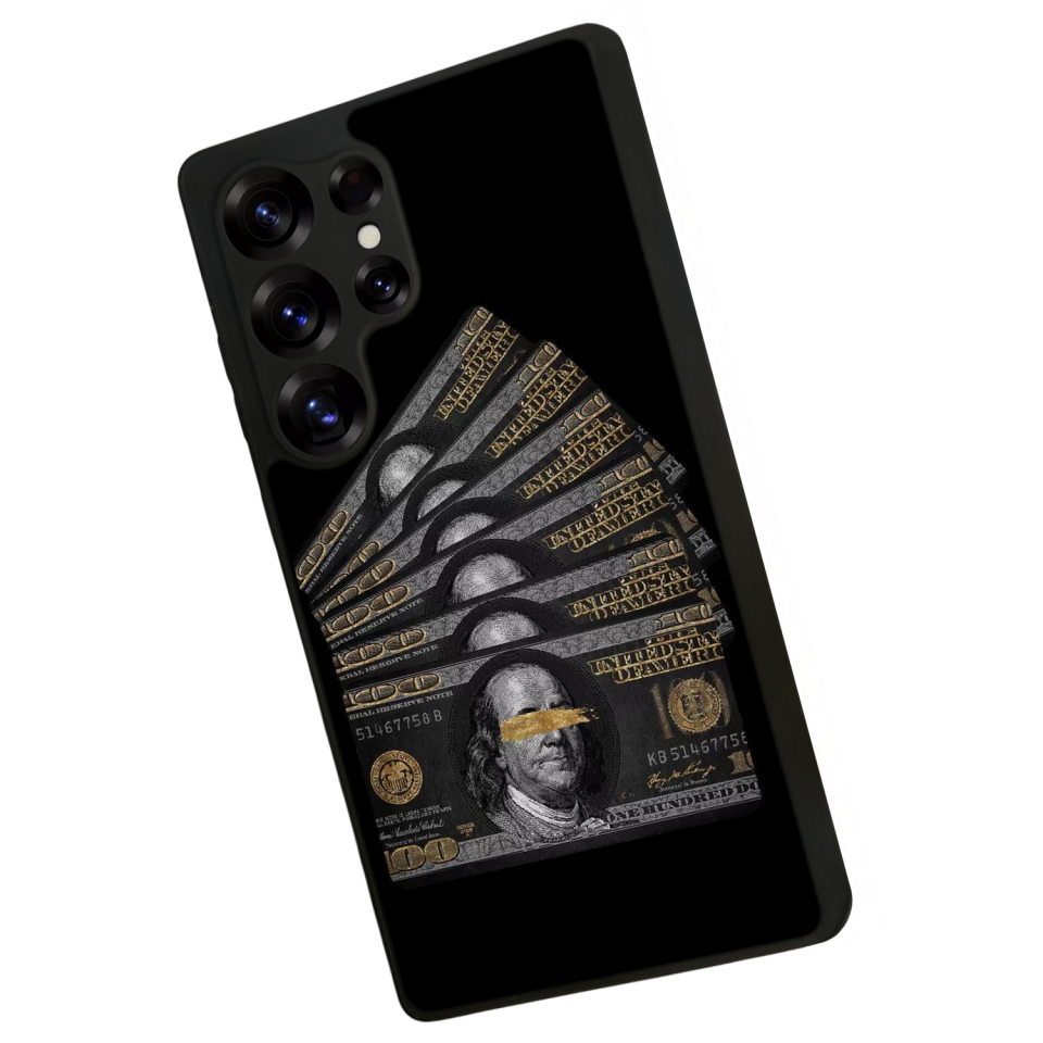 Samsung Galaxy S25 Ultra Uyumlu Para Tasarımlı Glossy Premium Kılıf