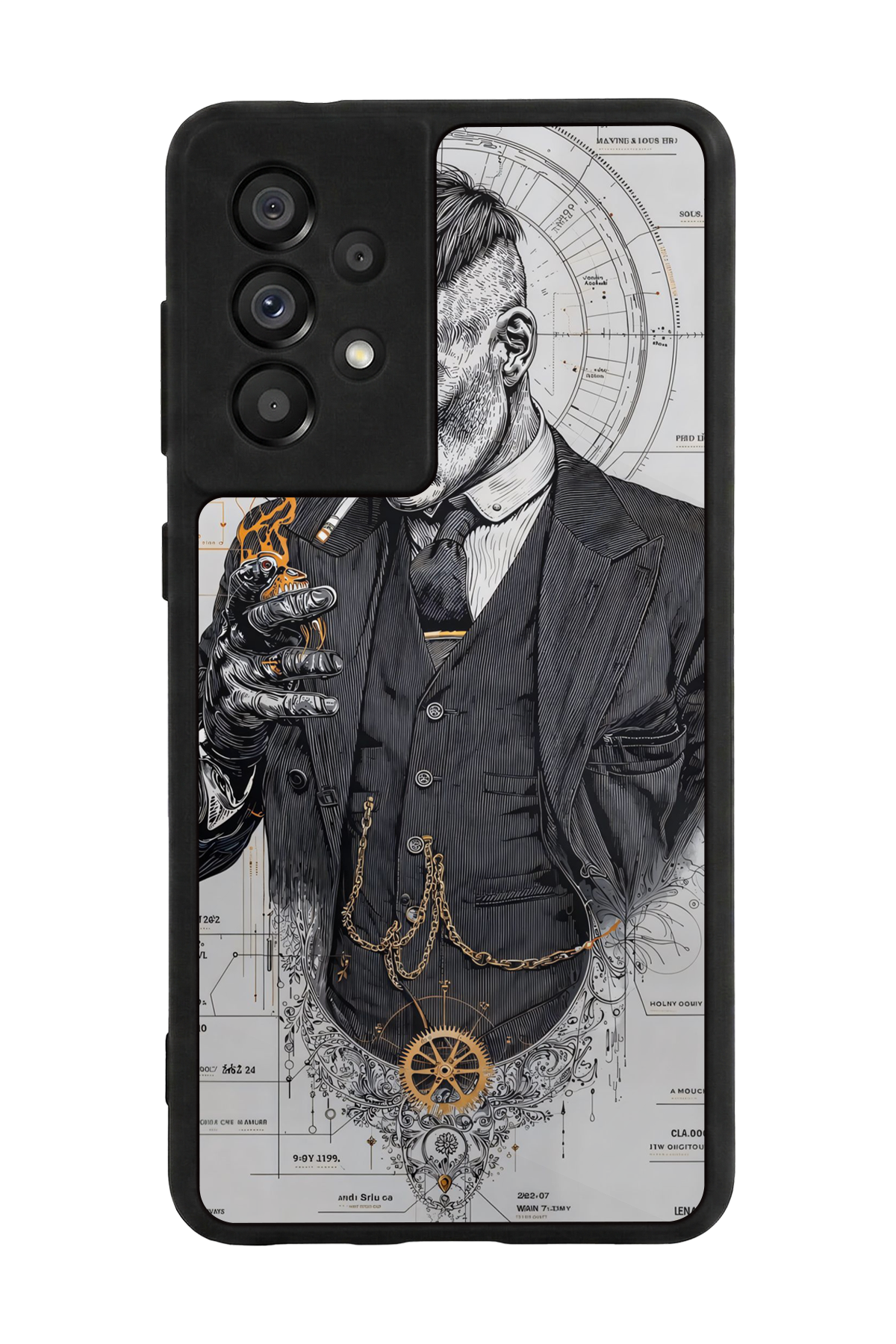 Samsung Galaxy A73 Uyumlu Peaky Blinders Tasarımlı Glossy Premium Kılıf
