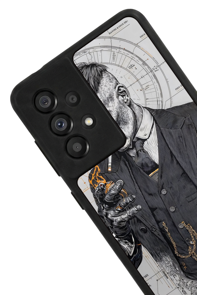 Samsung Galaxy A73 Uyumlu Peaky Blinders Tasarımlı Glossy Premium Kılıf