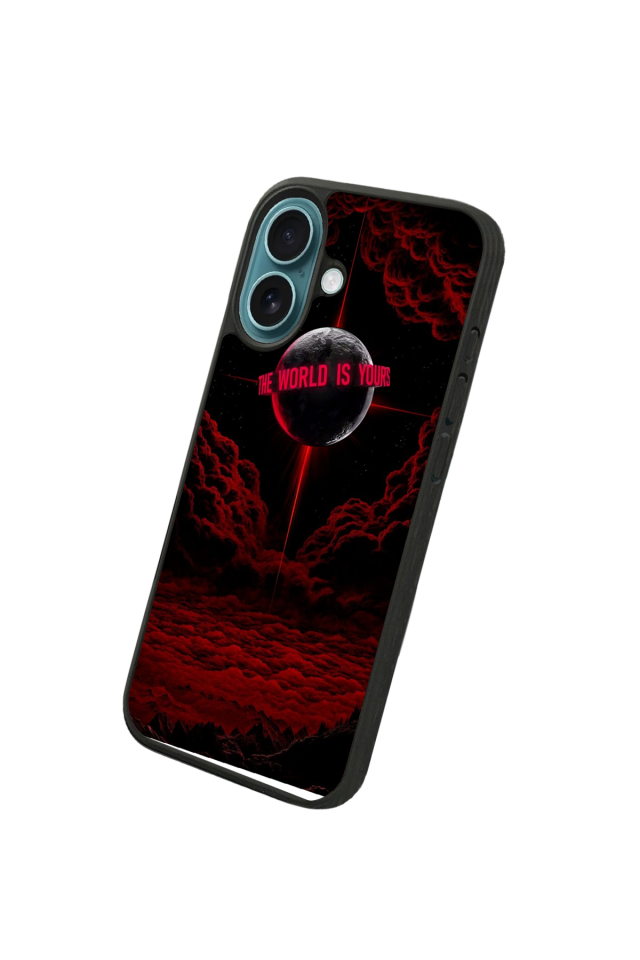 iPhone 16 Uyumlu Scarface Tasarımlı Glossy Premium Kılıf