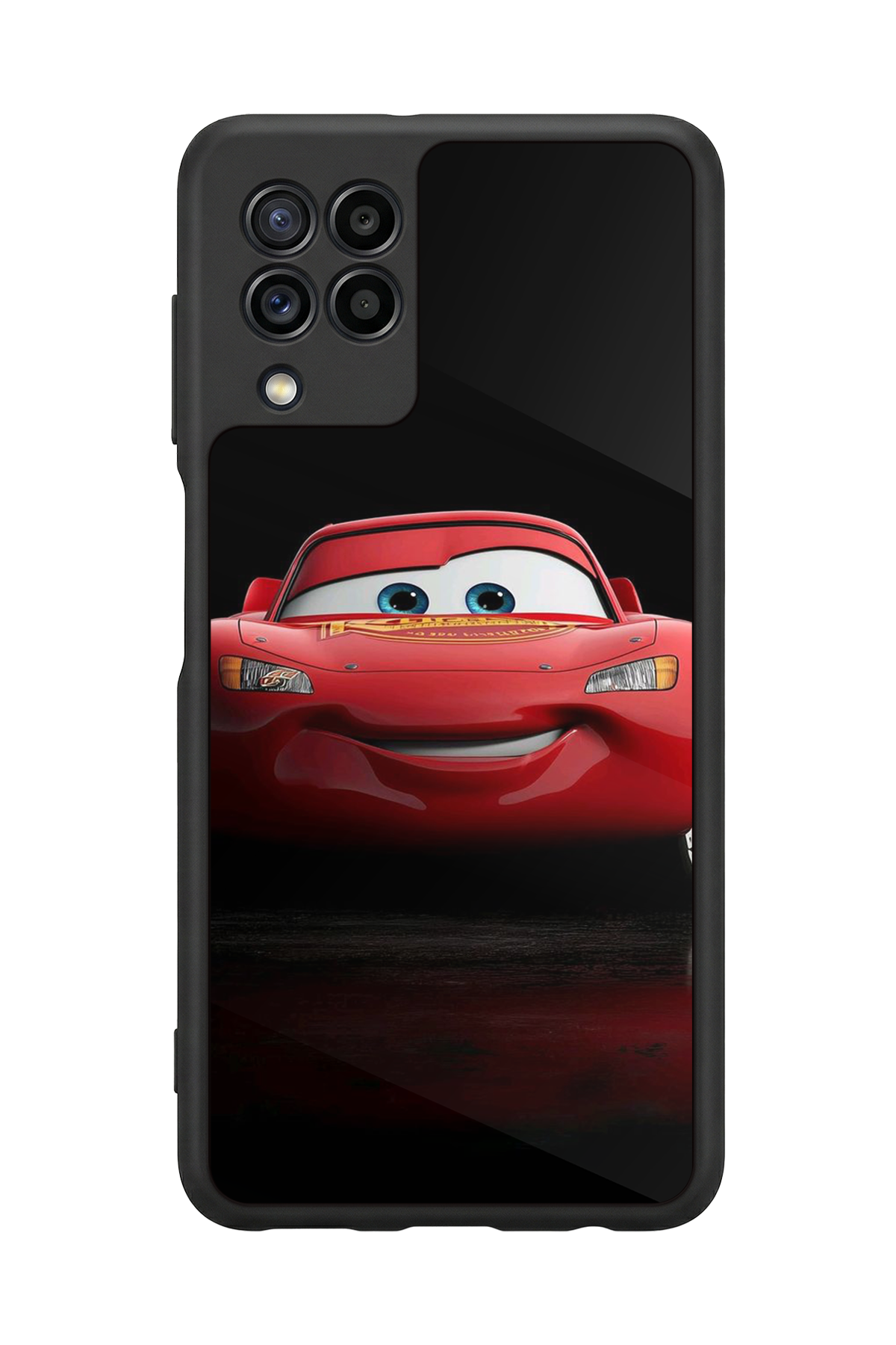Samsung Galaxy M22 Uyumlu Şimsek McQueen Tasarımlı Glossy Premium Kılıf