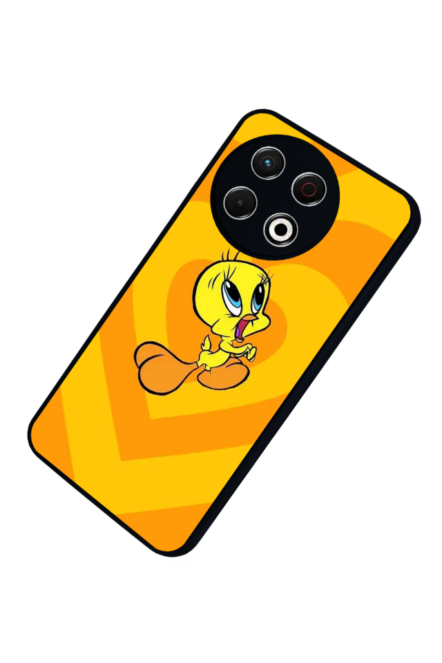 Tecno Spark 30 Pro Uyumlu Tweety Tasarımlı Glossy Premium Kılıf
