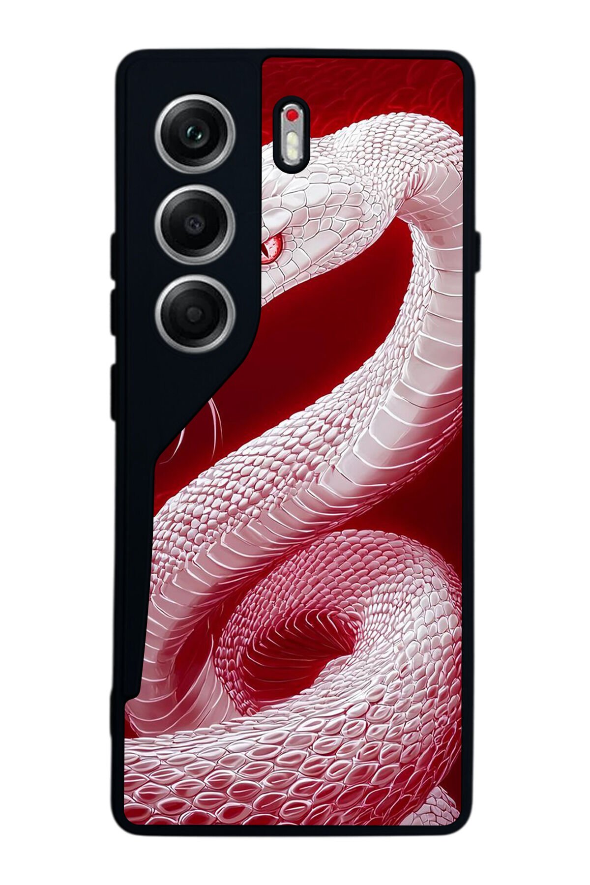 Tecno Camon 40 Uyumlu Yılan Tasarımlı Glossy Premium Kılıf