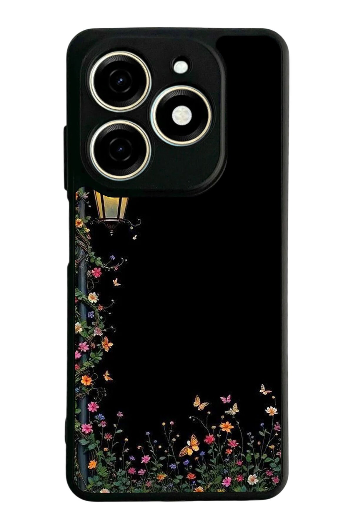 Tecno Spark 20/20C Uyumlu Floral Tasarımlı Glossy Premium Kılıf
