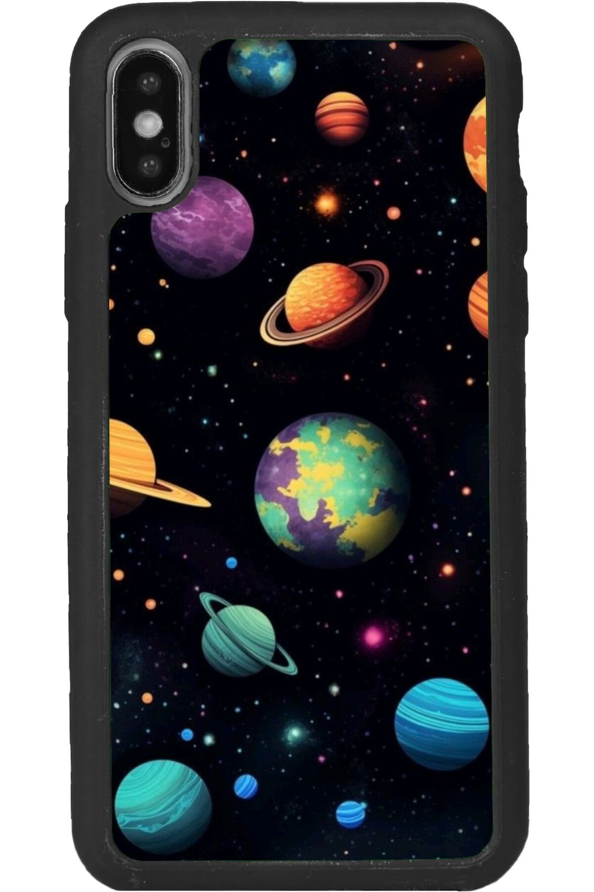 iPhone XS Max Uyumlu Mat Siyah uyumlu Kılıf – Yumuşak Silikon, Koruyucu, Şok Emici Kapak