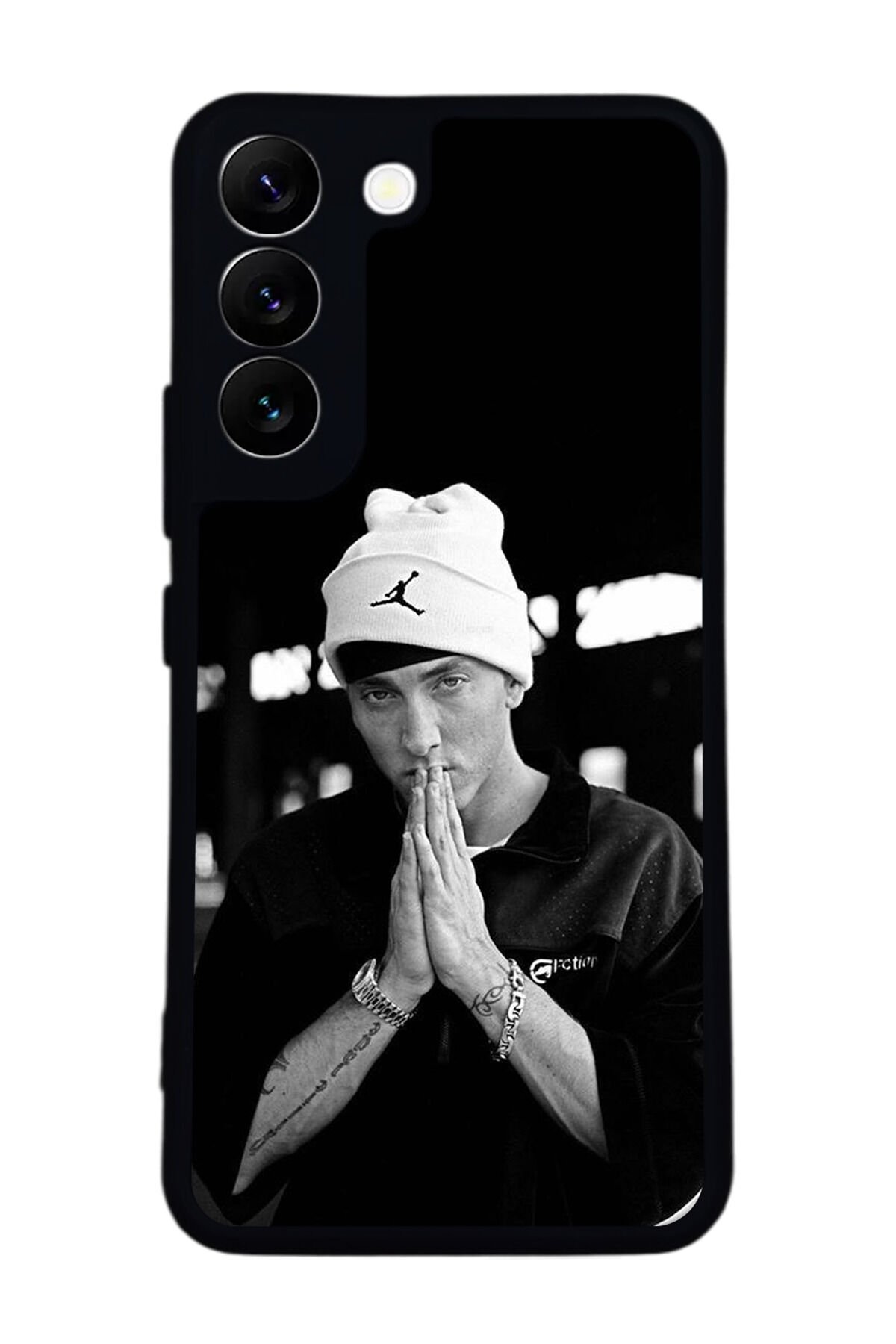 Samsung Galaxy S22 Uyumlu Eminem Tasarımlı Glossy Premium Kılıf