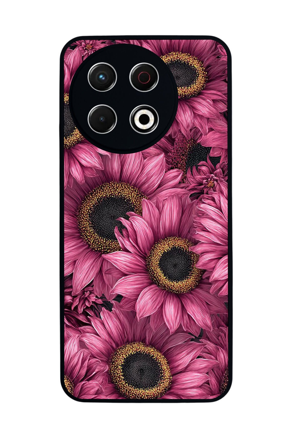 Tecno Spark 30 Pro Uyumlu Cicek Tasarımlı Glossy Premium Kılıf