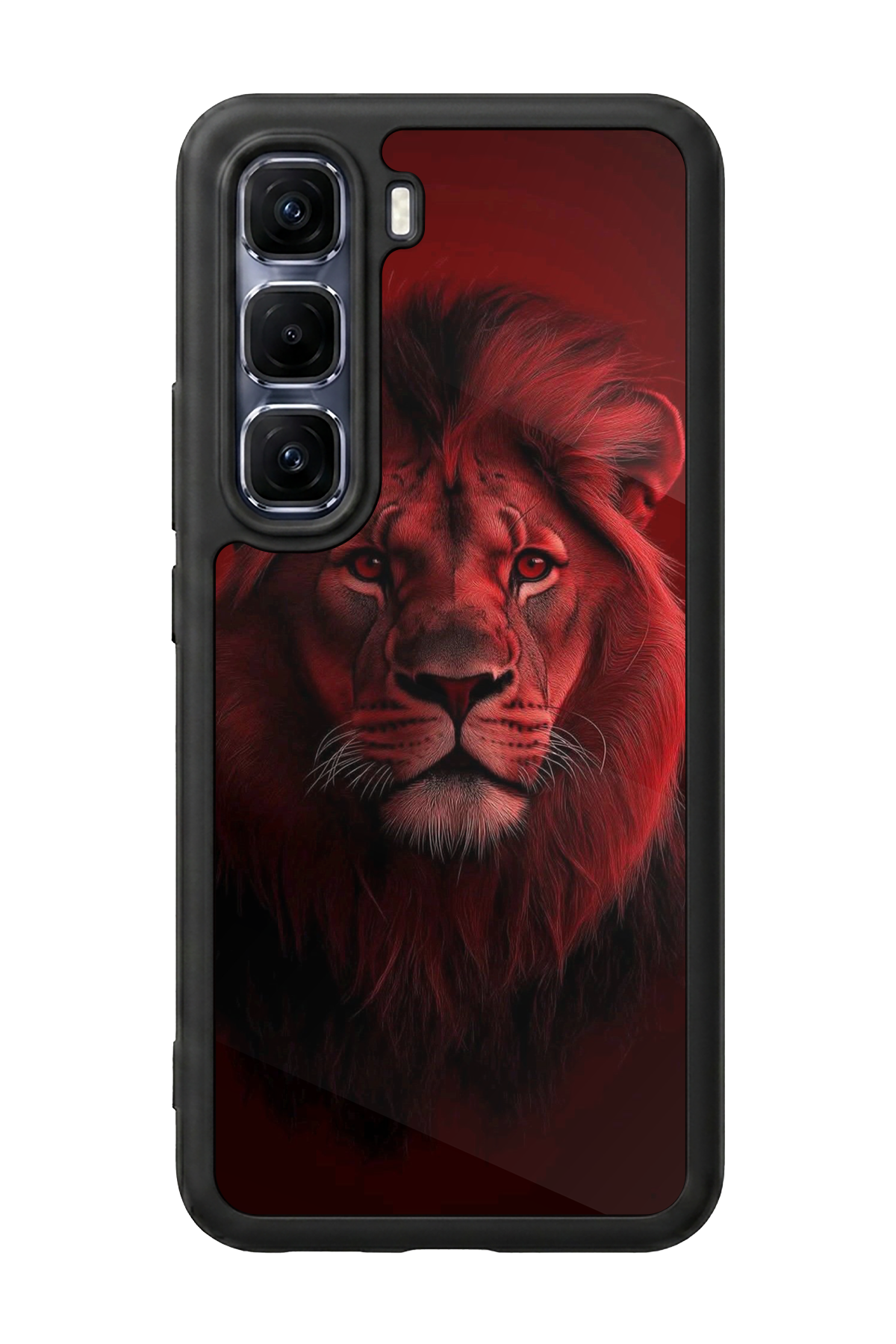 Infinix Hot 60 Pro Plus Uyumlu Aslan Tasarımlı Glossy Premium Kılıf