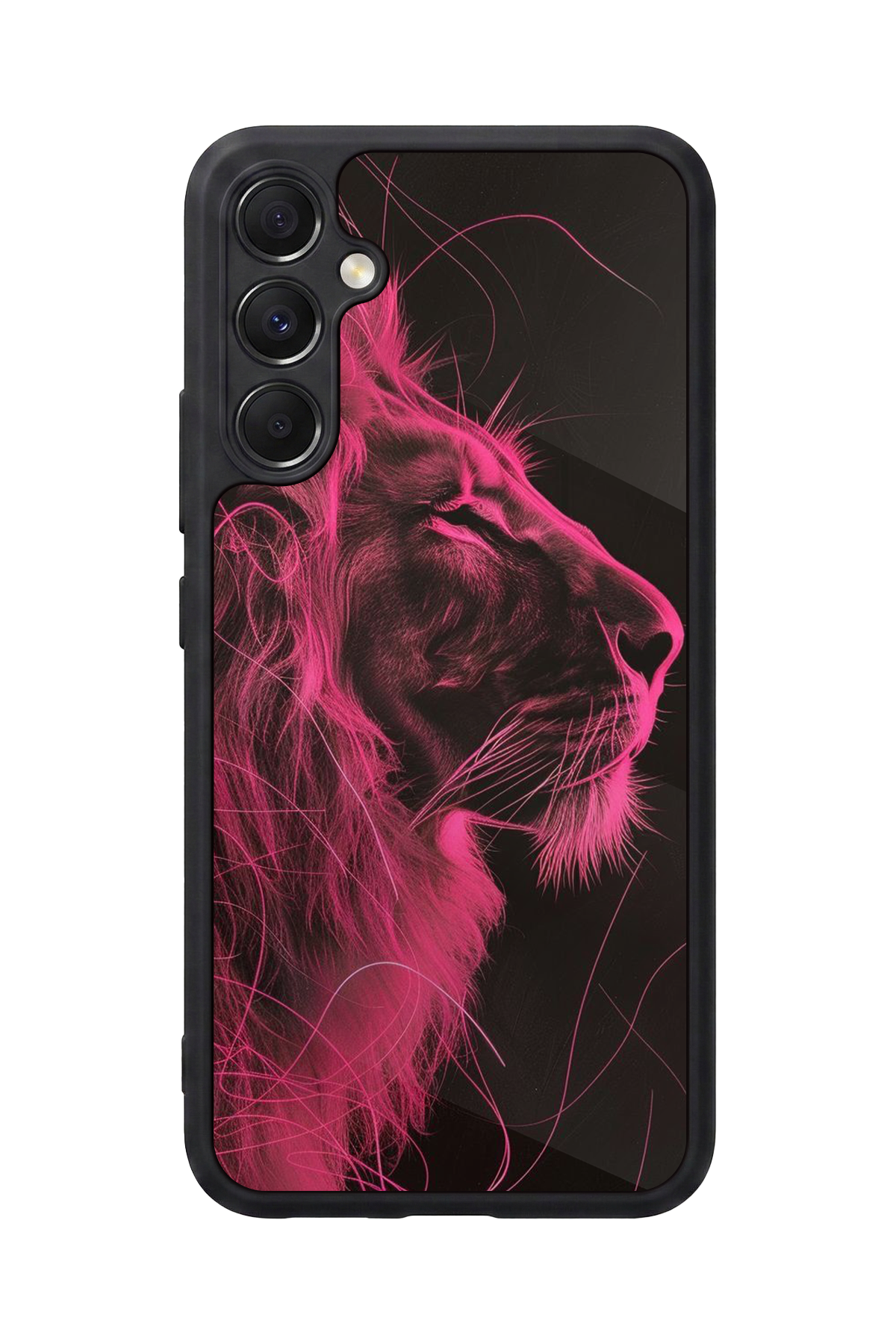 Samsung Galaxy A34 Uyumlu Aslan Tasarımlı Glossy Premium Kılıf