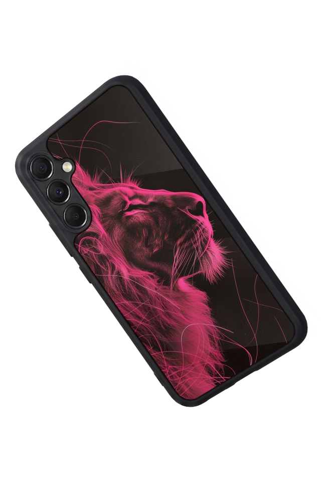 Samsung Galaxy A34 Uyumlu Aslan Tasarımlı Glossy Premium Kılıf