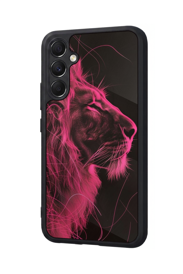 Samsung Galaxy A34 Uyumlu Aslan Tasarımlı Glossy Premium Kılıf