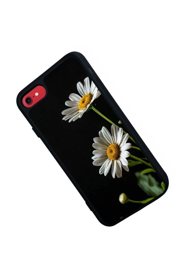iPhone 8 Uyumlu Cicek Tasarımlı Glossy Premium Kılıf