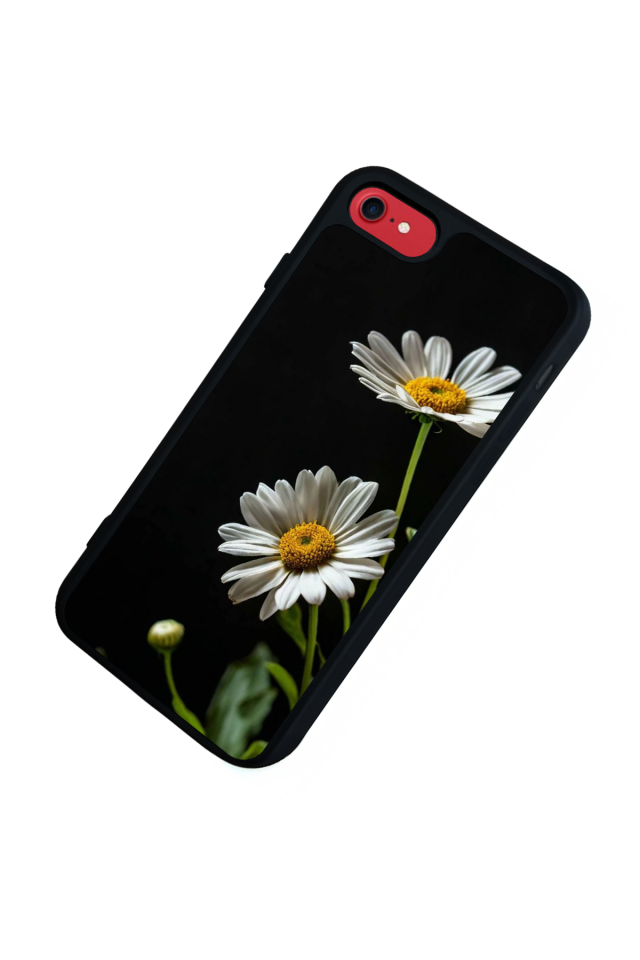 iPhone 8 Uyumlu Cicek Tasarımlı Glossy Premium Kılıf