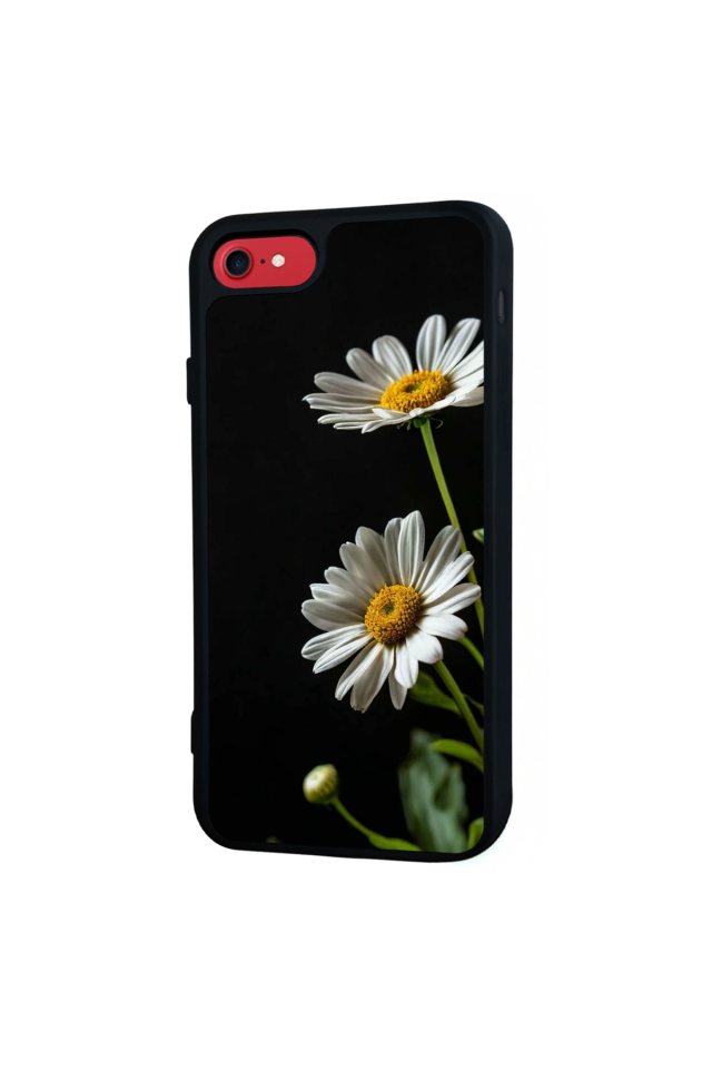 iPhone 8 Uyumlu Cicek Tasarımlı Glossy Premium Kılıf