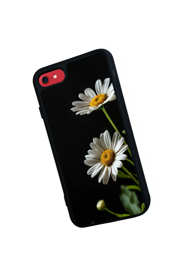iPhone 8 Uyumlu Cicek Tasarımlı Glossy Premium Kılıf