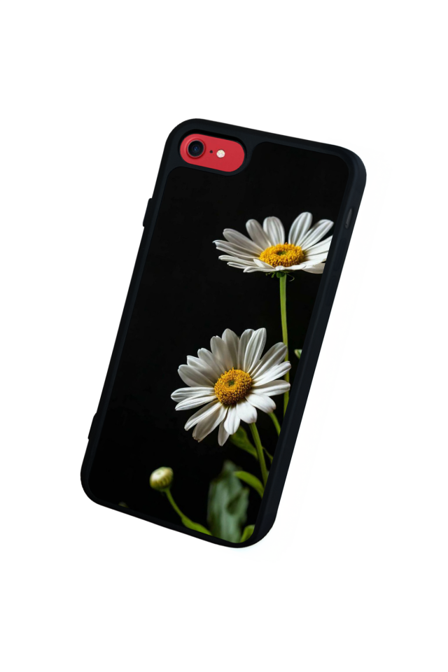 iPhone 8 Uyumlu Cicek Tasarımlı Glossy Premium Kılıf