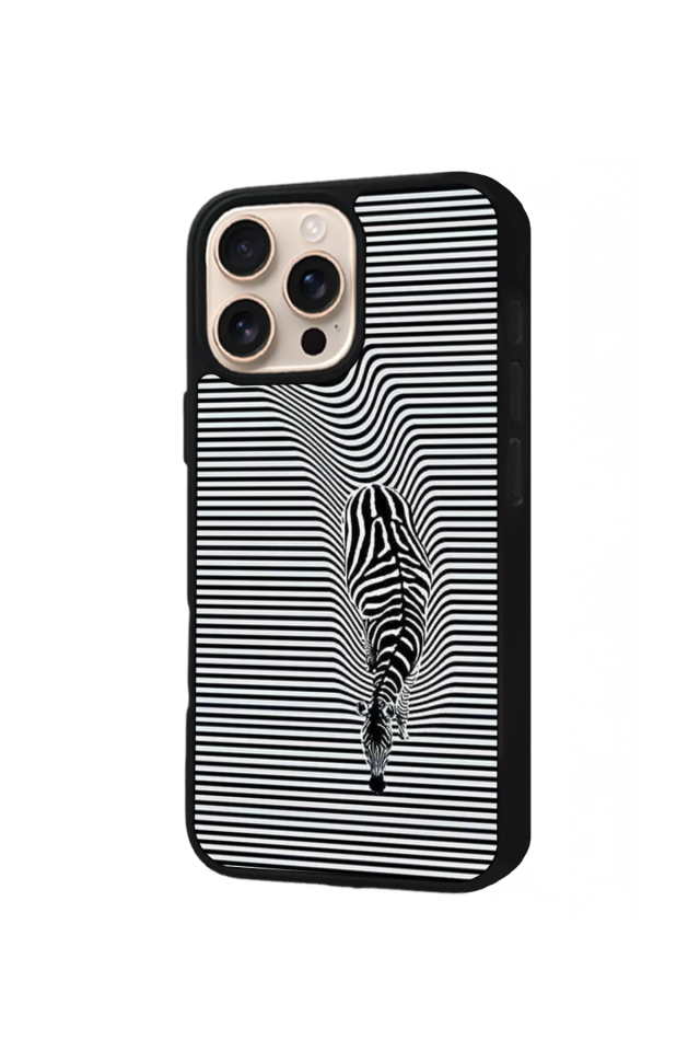 iPhone 16 Pro Max Uyumlu Çizgi Sanatı Tasarımlı Glossy Premium Kılıf