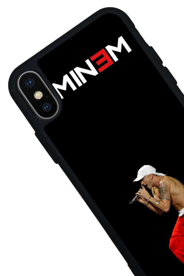 iPhone XS Max Uyumlu Eminem Tasarımlı Glossy Premium Kılıf