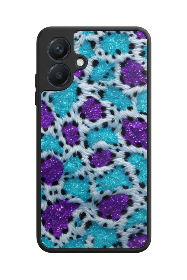 Samsung Galaxy A07 Uyumlu Hologram Leopar Tasarımlı Glossy Premium Kılıf